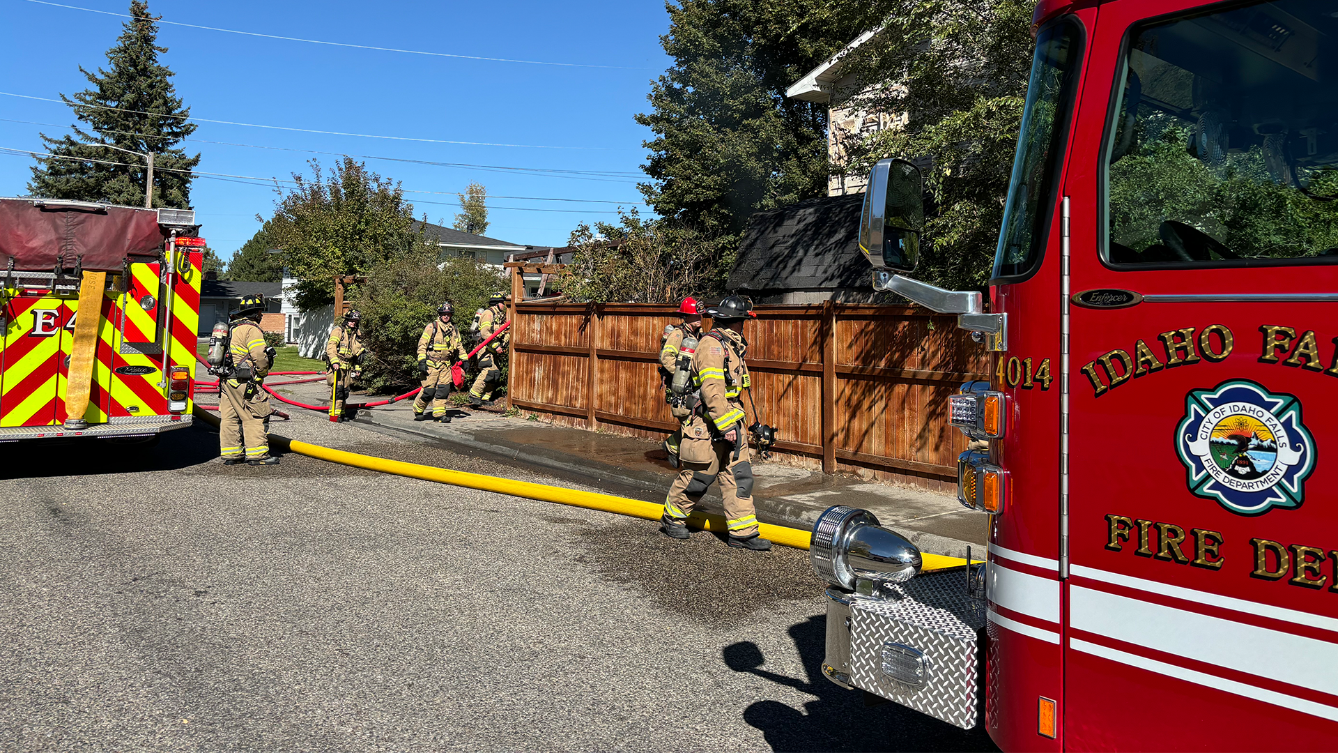   
																Shed fire stopped before it spreads to nearby home 
															 