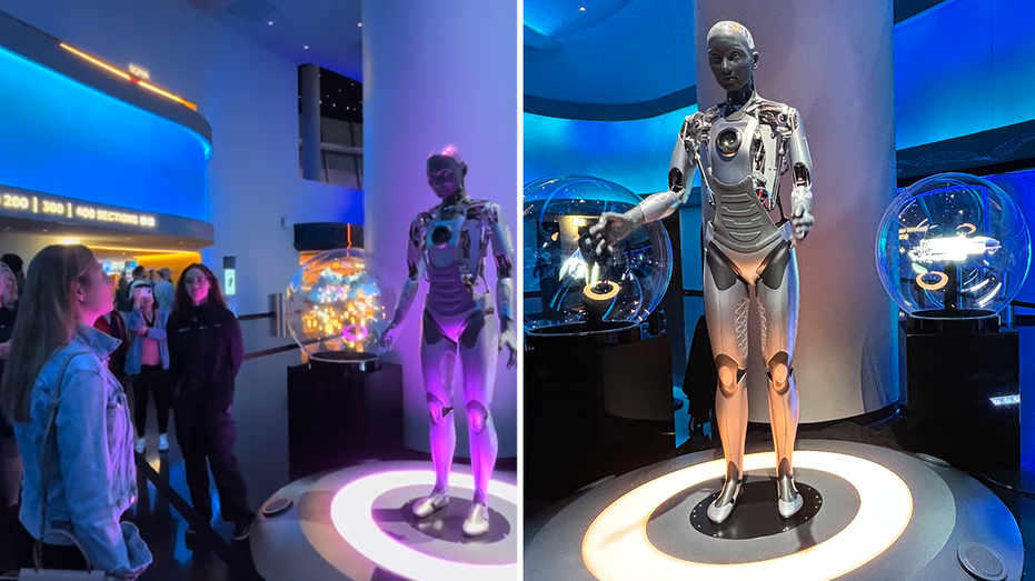  Las Vegas Sphere's robot is seen 'learning about humans' from her interactions with guests 