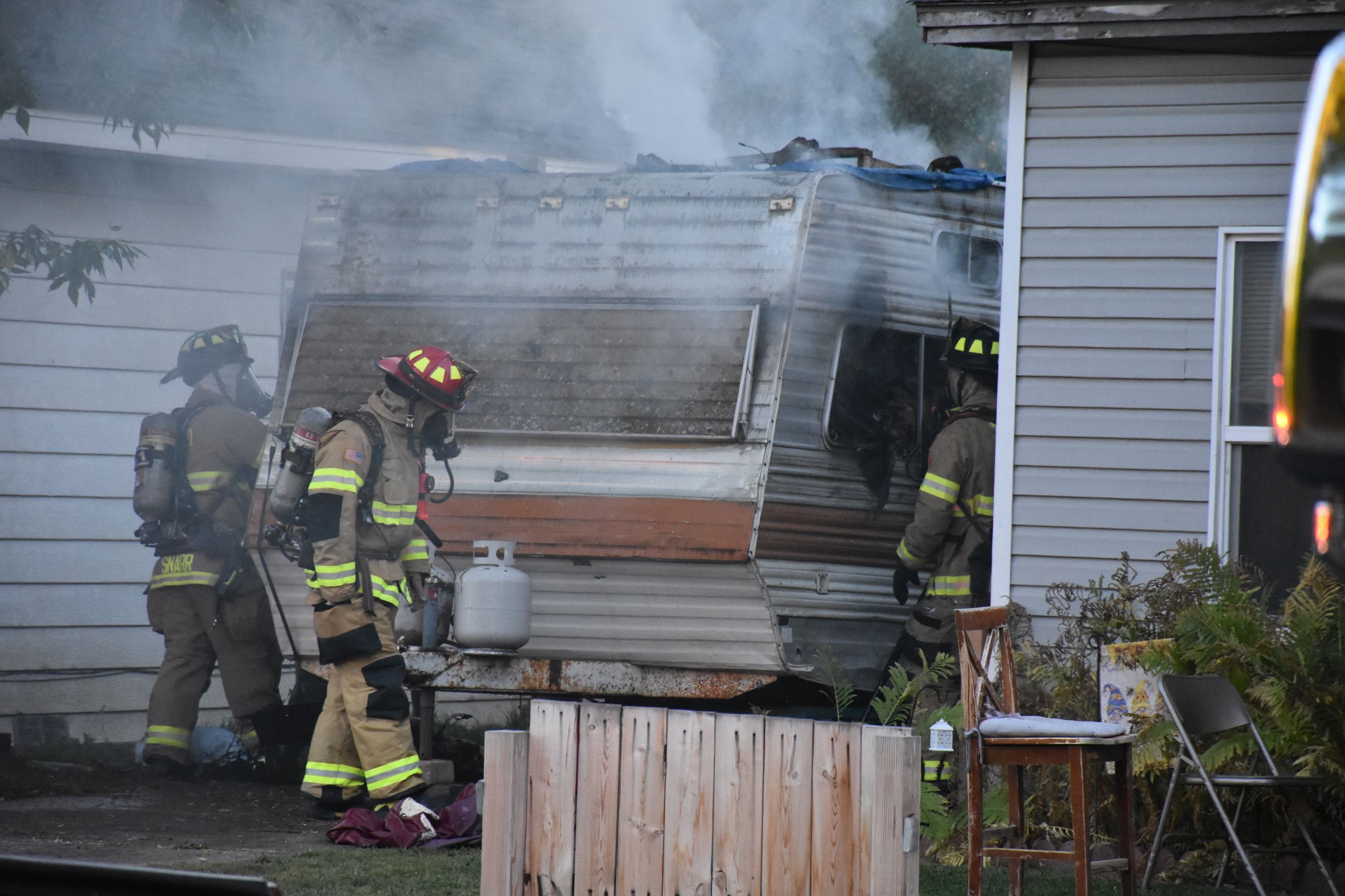  Idaho Falls Fire responds to camper fire Wednesday evening 