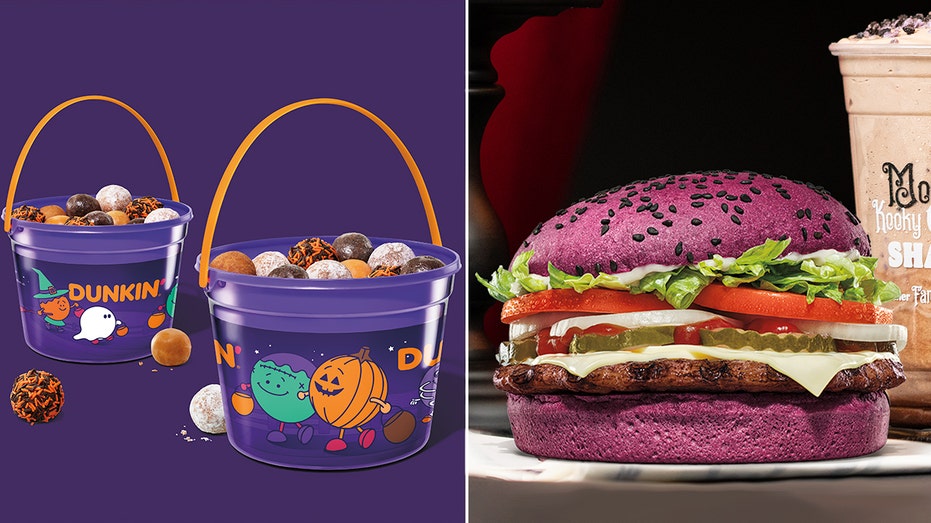  Burger King, Dunkin' launch Halloween wars early with Wednesday's Whopper, spider donuts and more 