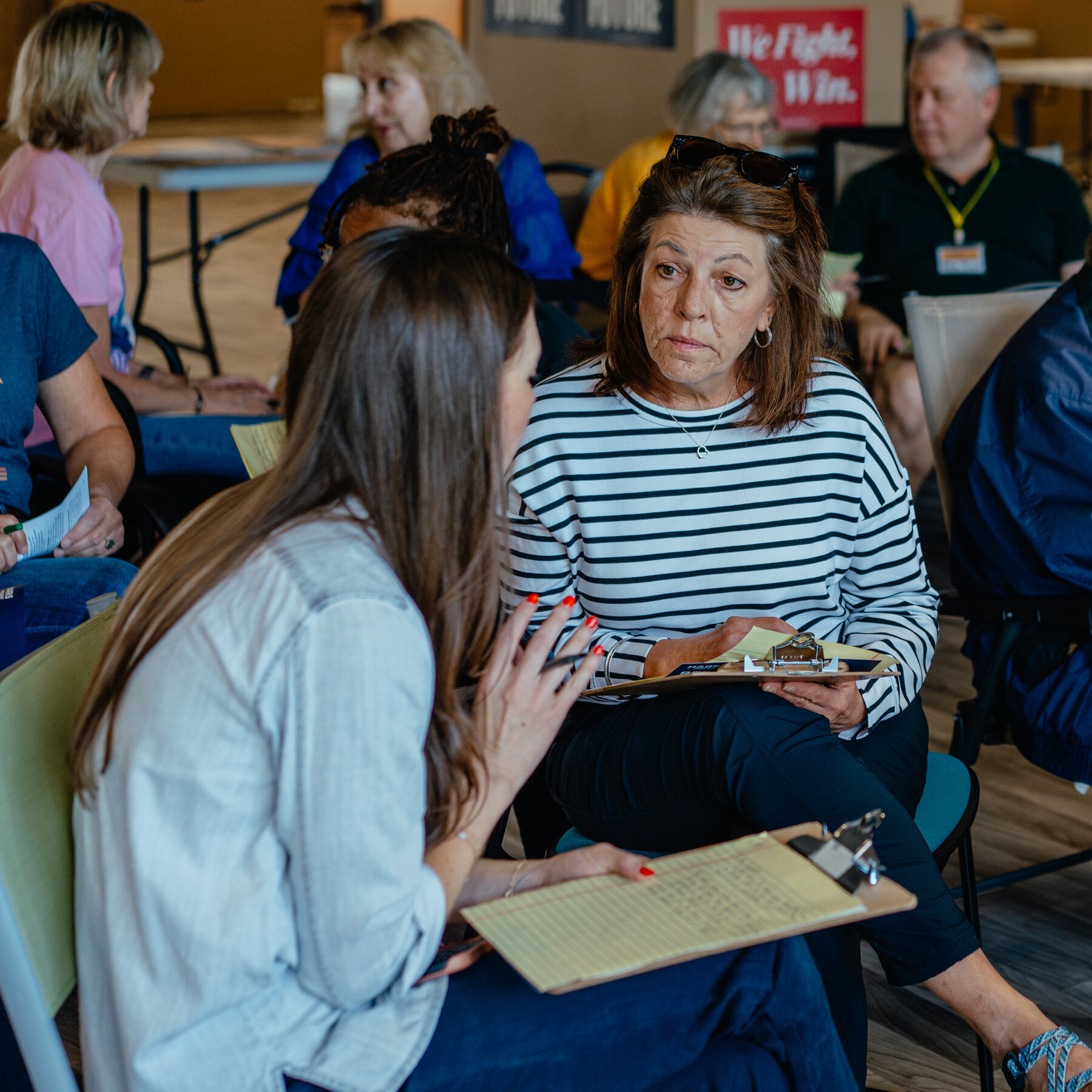  Campaigning for Harris, Women Share Their Abortion Stories With Neighbors 