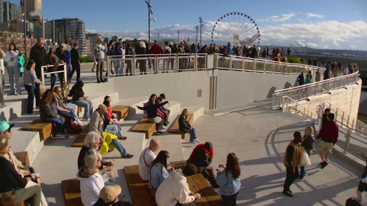  New Overlook Walk opens in Seattle, connecting Pike Place Market to the waterfront 