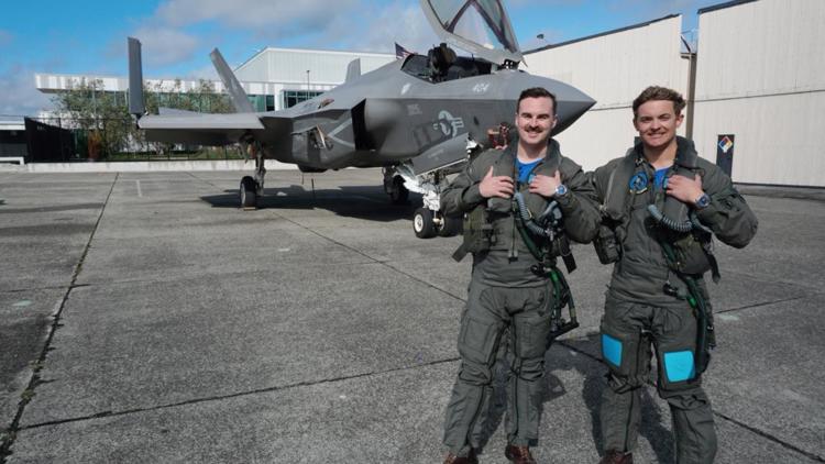  Two Navy pilots doing flyover for Washington-Michigan game in Seattle are UW alums 