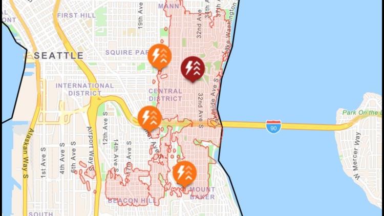  Damaged pole was the cause of widespread outage in Seattle's Central District 