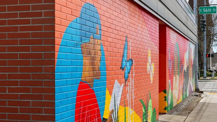  South Tacoma Library diversity mural defaced with racist graffiti 