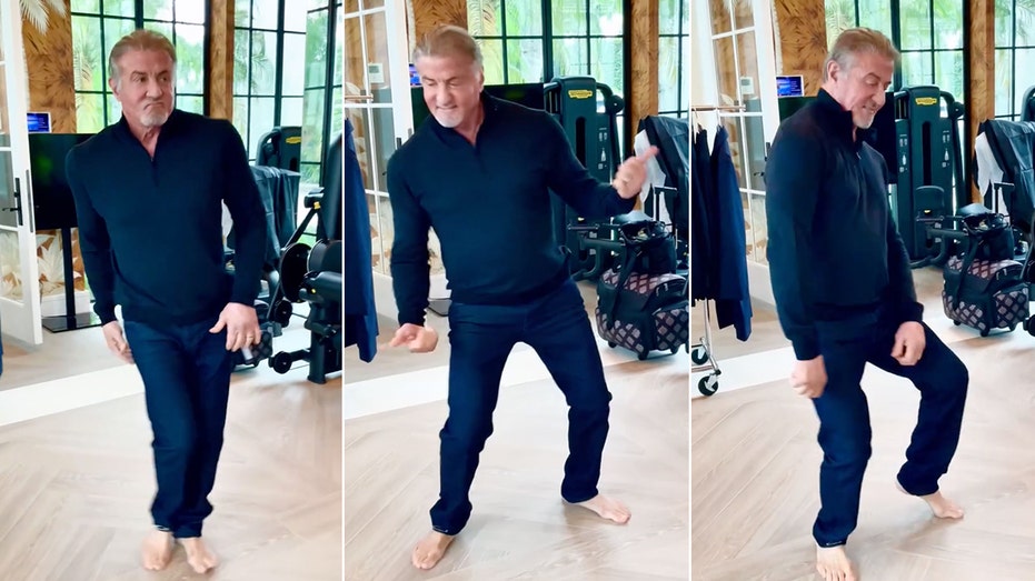  Sylvester Stallone, 78, goes viral with unique dancing video 