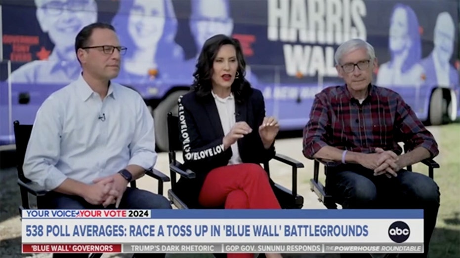  Democratic governors pressed on why Trump and Harris are neck-and-neck in 'blue wall' states: 'Razor-thin' 