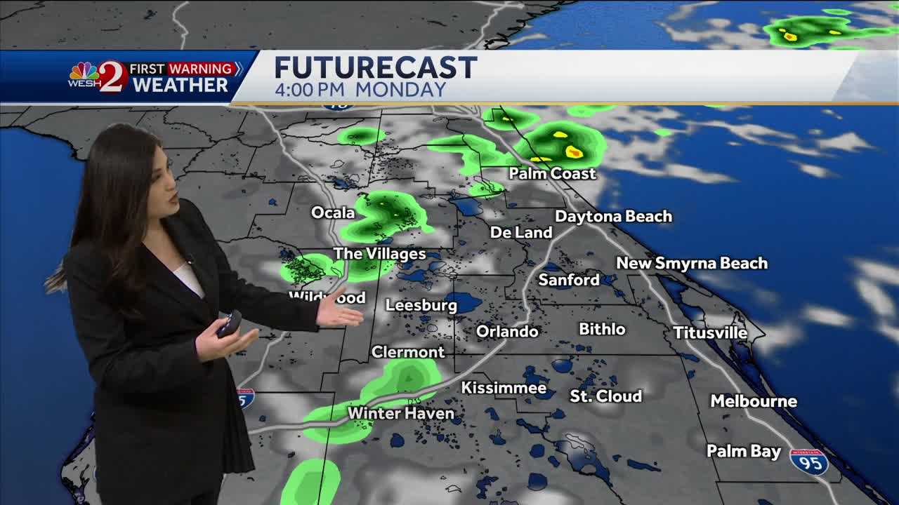  A sunny, breezy Monday ahead as rain chances remain low 