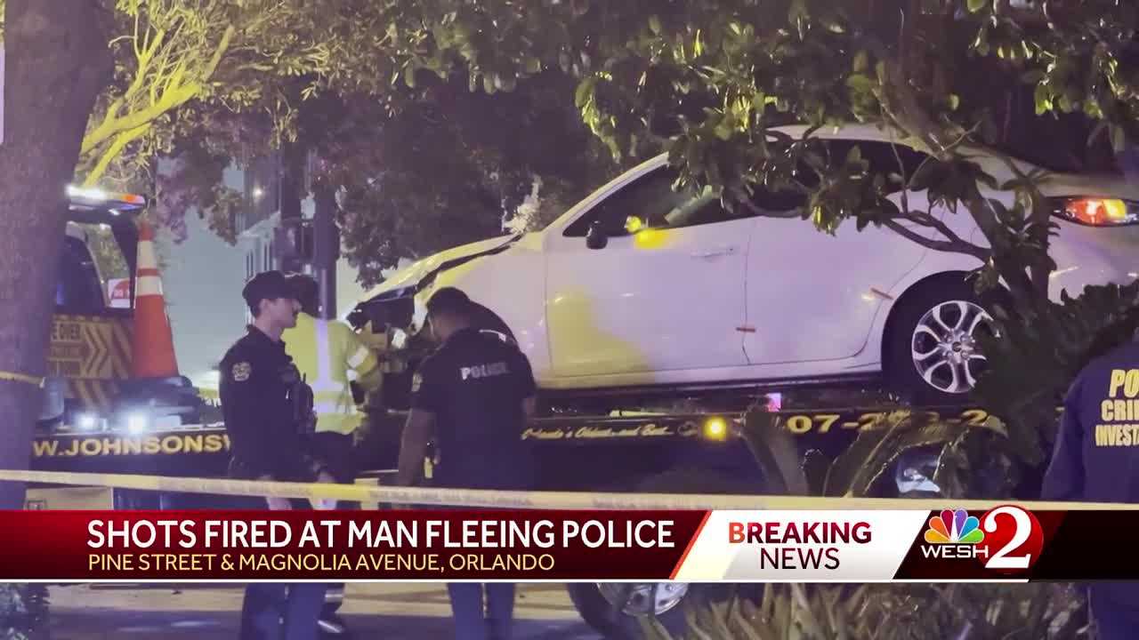  Orlando police shoot at man fleeing from officers downtown 