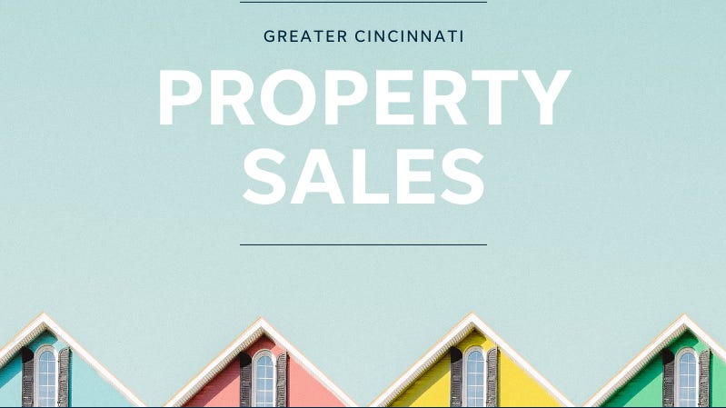  Cincinnati and Northern Kentucky property sales for the week of Oct. 31 