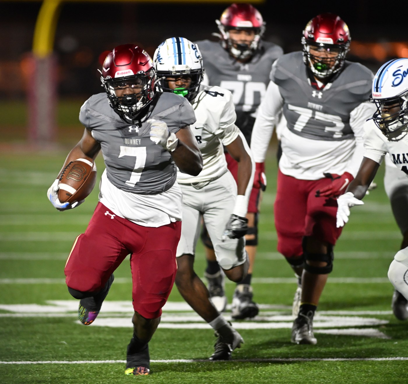  Downey football tops Mayfair in back-and-forth battle for Gateway League title 