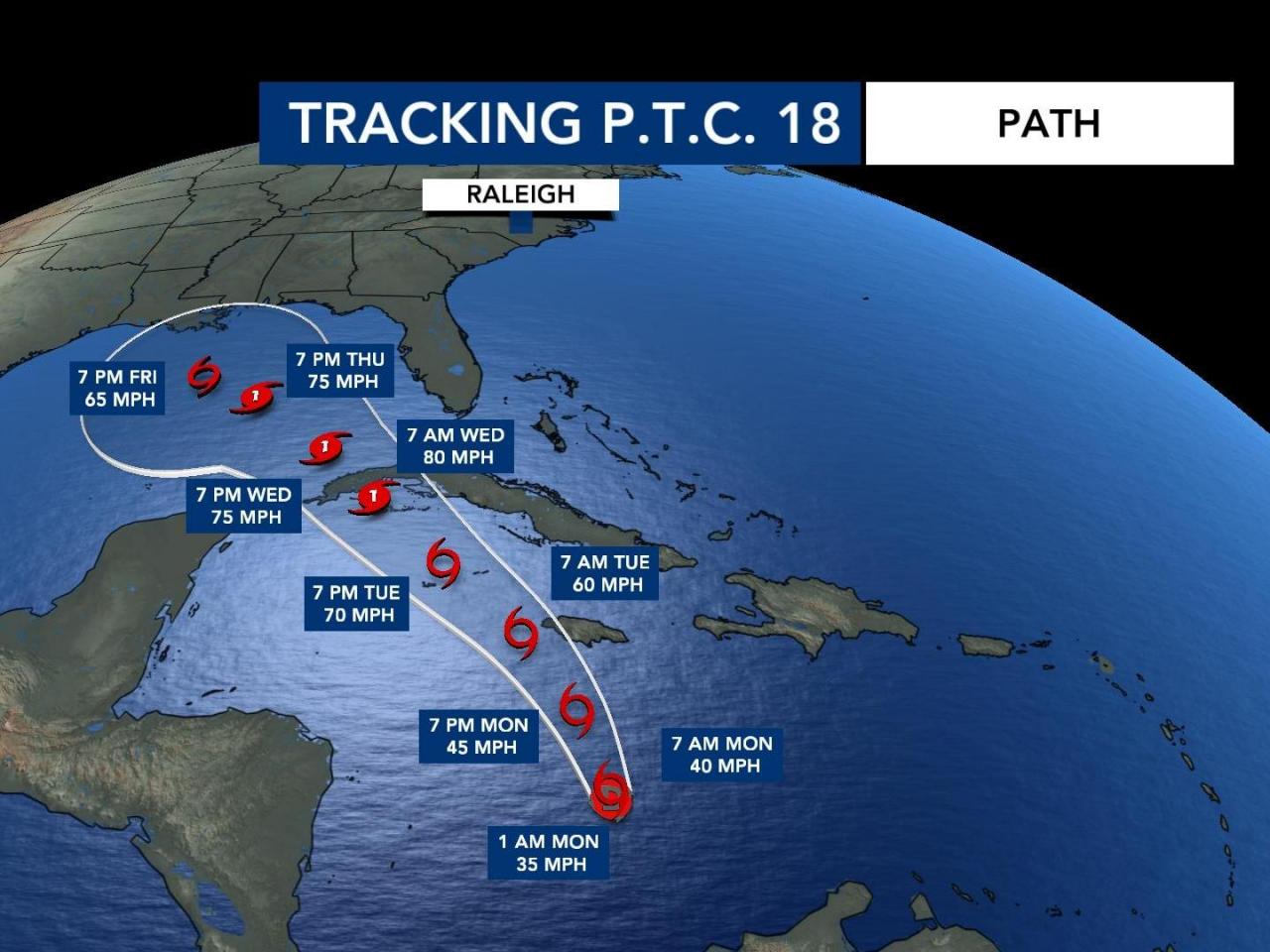  Potential Tropical Cyclone 18 could become a hurricane this week 