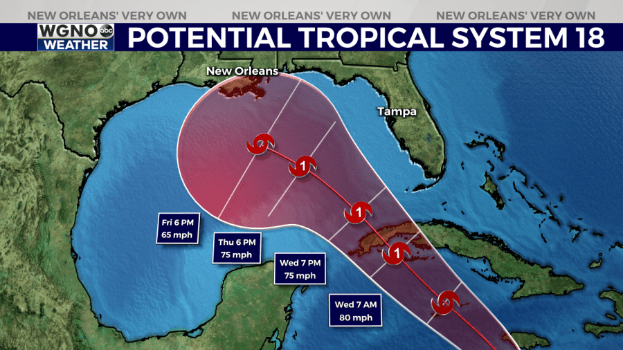  NHC: Hurricane forecast to move into Gulf of Mexico by Wednesday 