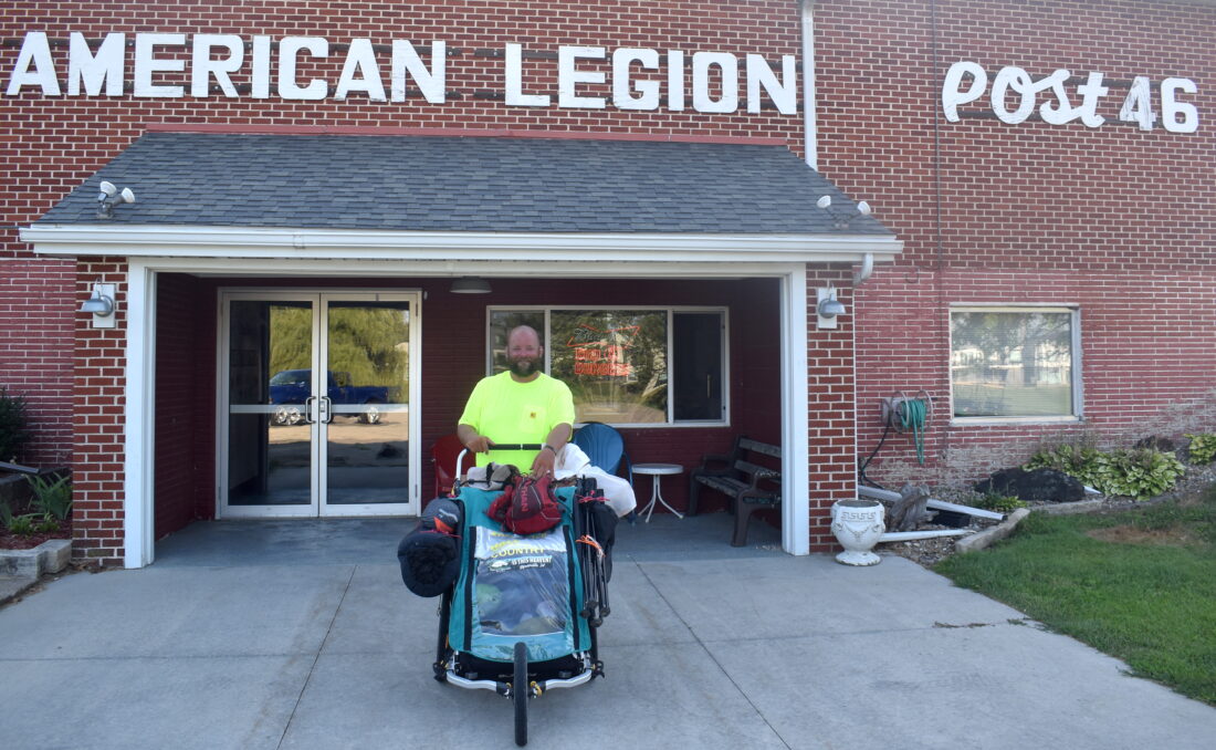  Ohio man passes through Marshalltown on journey across the country 