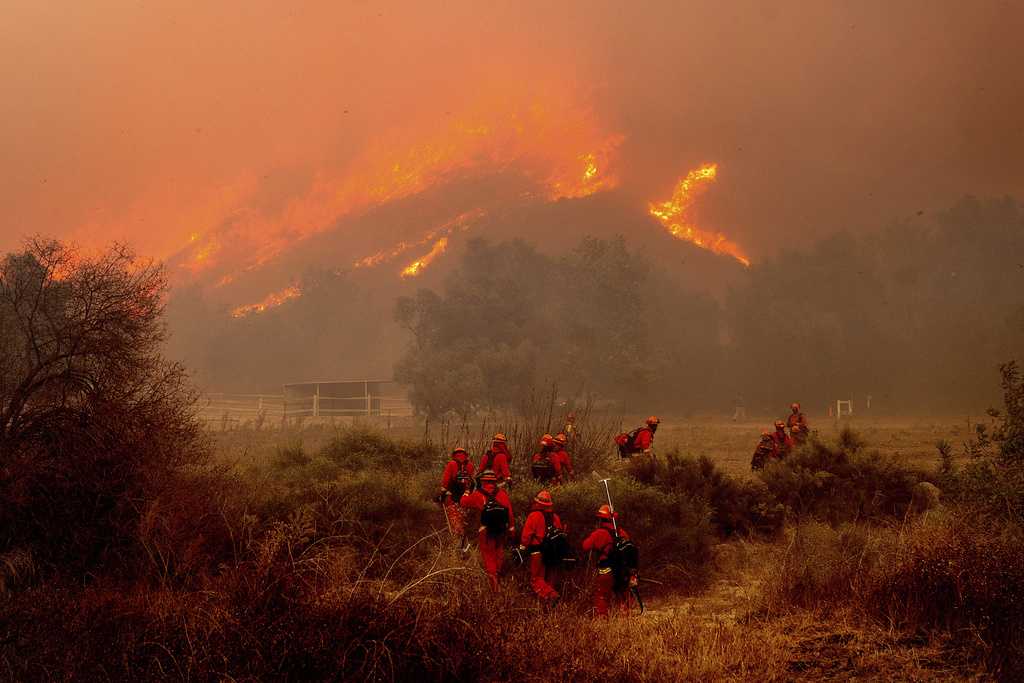  132 structures destroyed in Southern California wildfire as fierce winds expected to subside 