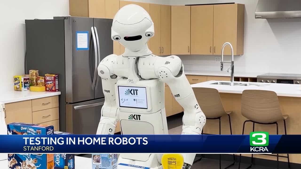  Robots built at Stanford are being programmed to do household chores 