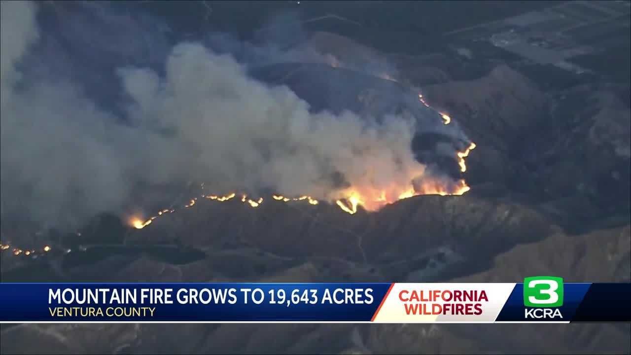  Mountain Fire tears through Southern California community, destroying dozens of homes 