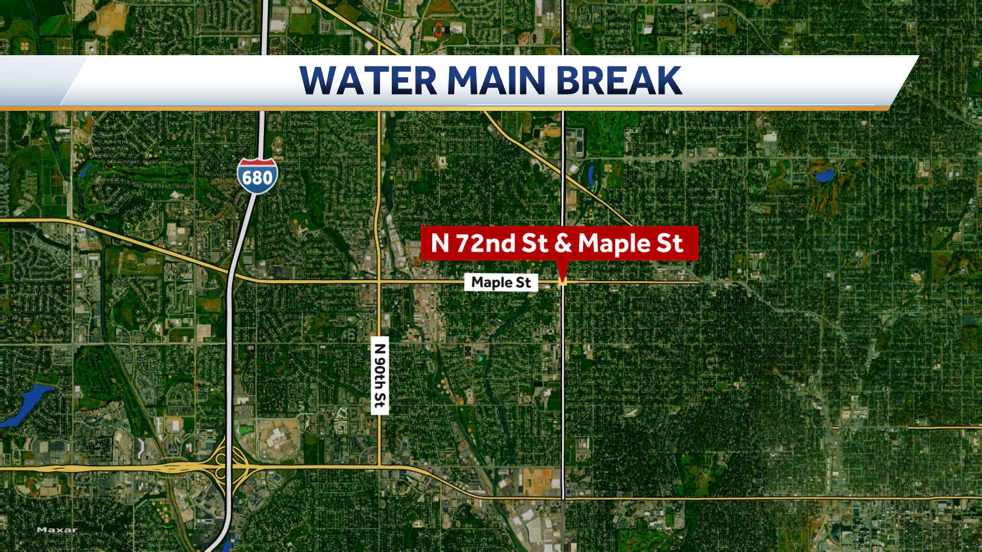  Water main break shuts down lanes at major intersection for weeks 