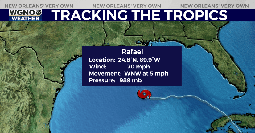  Rafael now a tropical storm, track still to southwest Gulf 