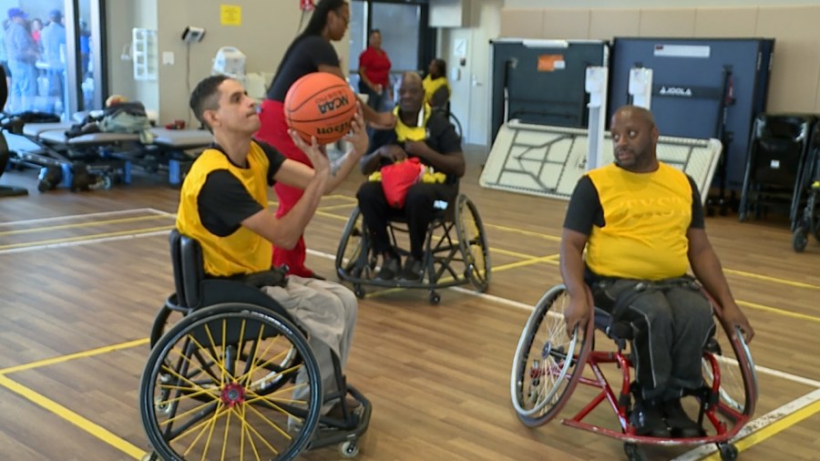  Veterans celebrate Veterans Day with a wheelchair basketball game at New Orleans VA Hospital 