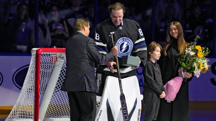  Andrei Vasilevskiy makes 29 saves for 36th NHL shutout, Lightning beat Devils 4-0 