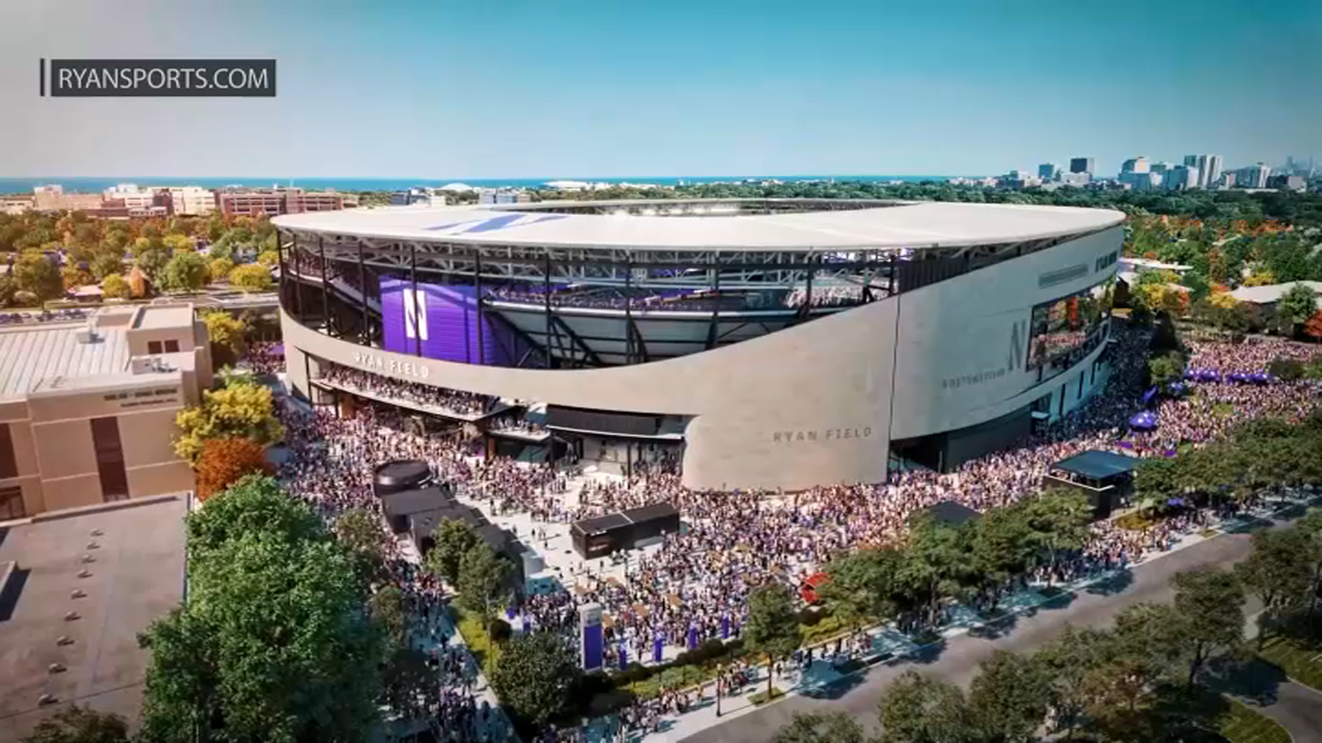  Renderings of Northwestern University's new $850M Ryan Field unveiled 