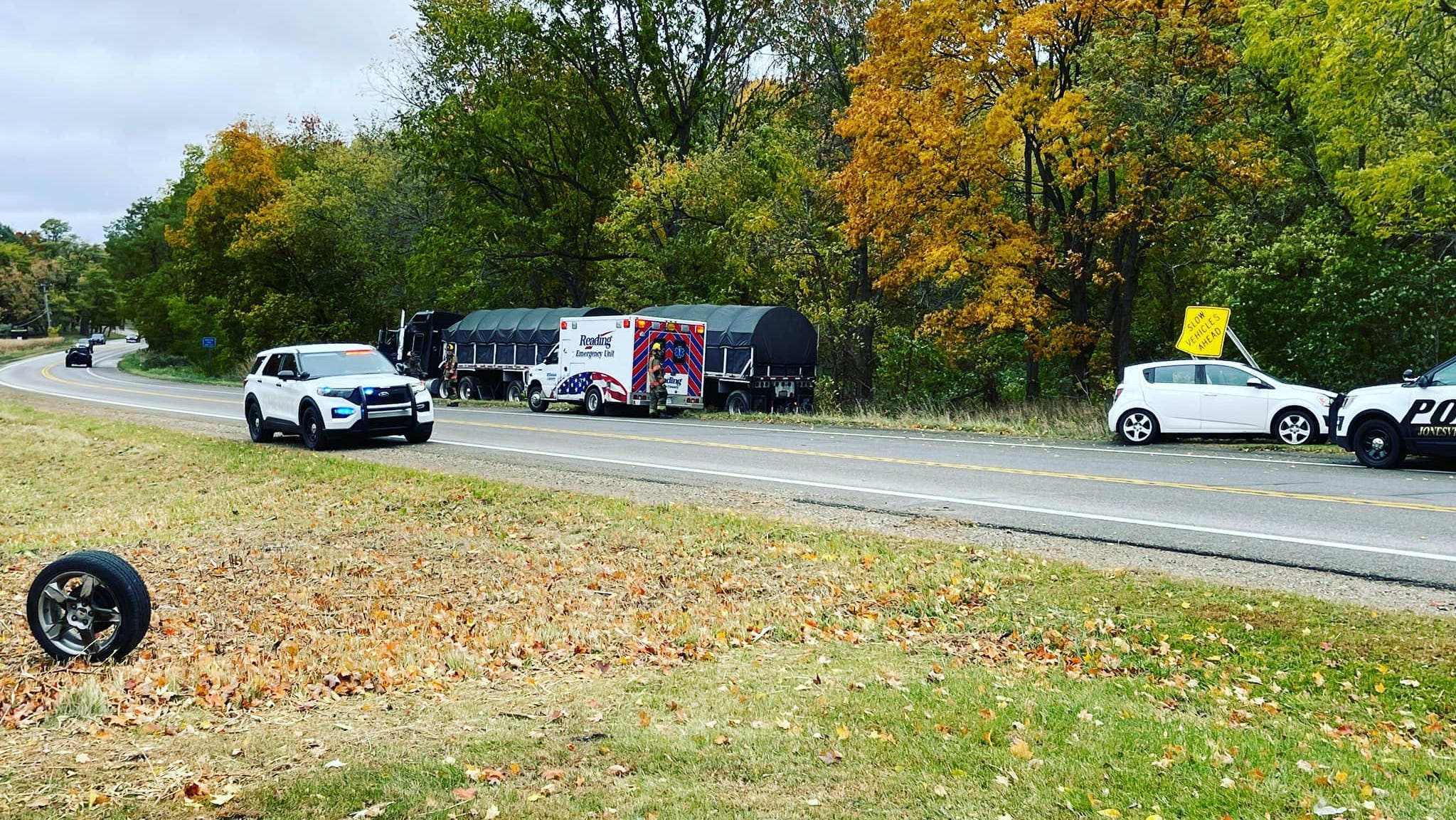  
																Hillsdale man cited for improper lane use after crash with semi Monday 
															 