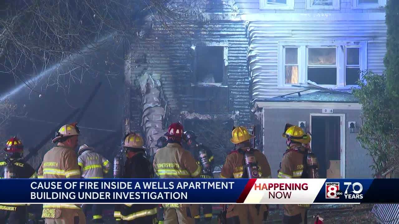  100 firefighters battle apartment fire in Wells  