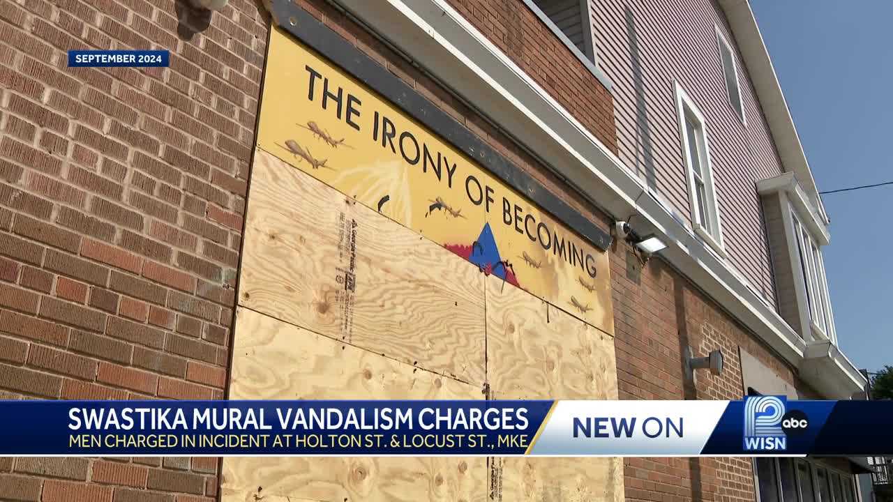  Father, son accused of damaging Milwaukee mural appear in court 