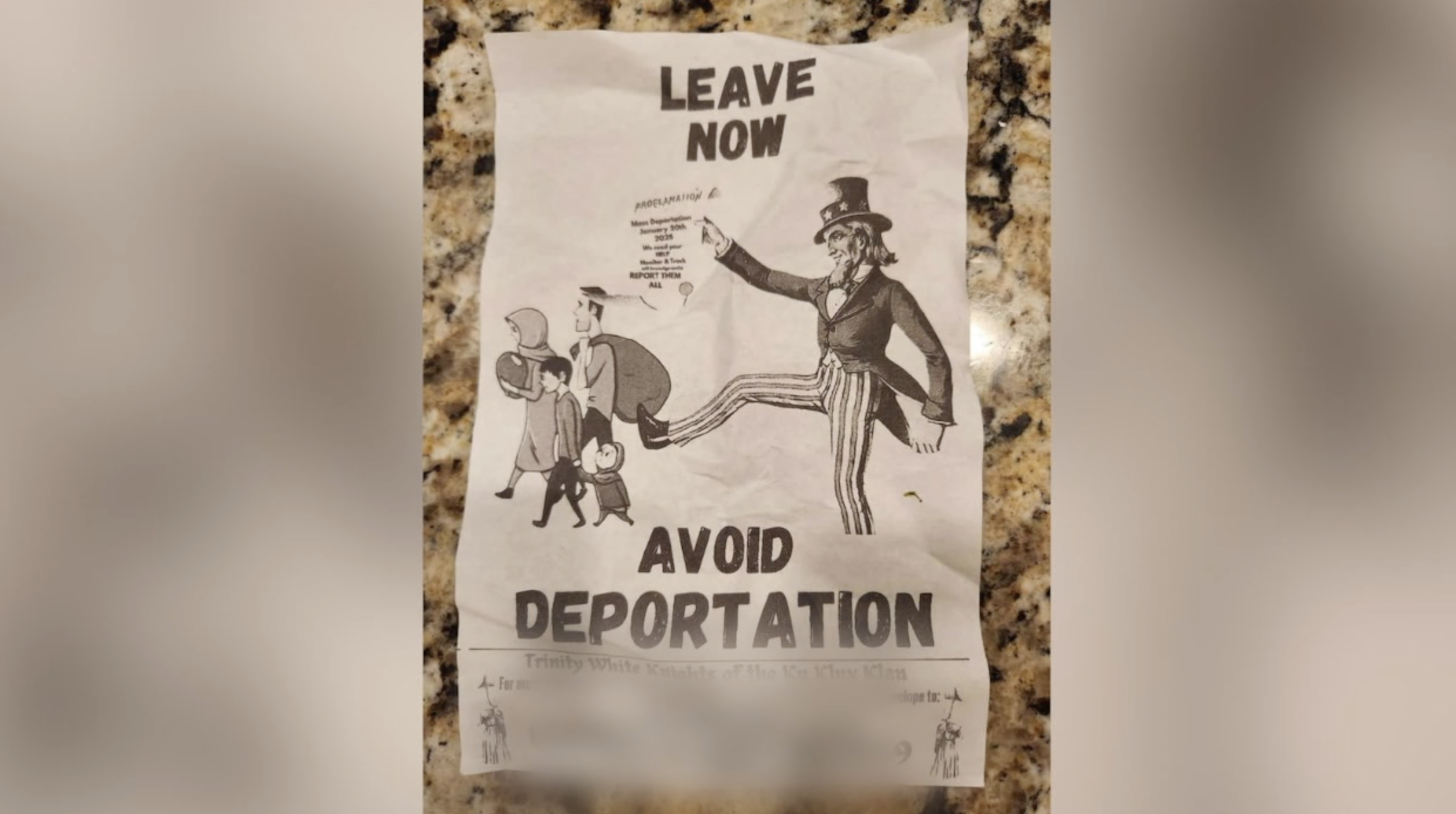  Racist flyers scattered around neighborhoods outside of Indianapolis 