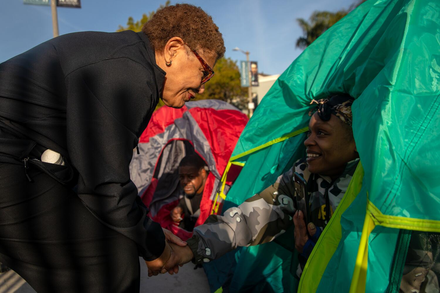  Nearly half of L.A.'s record homelessness budget went unspent, city controller finds 