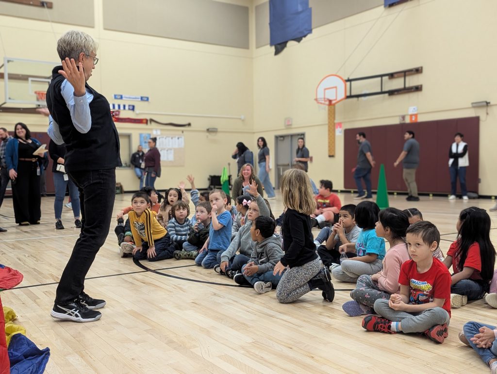  Kindergarteners pick up speed on new bikes at Bush Elementary 