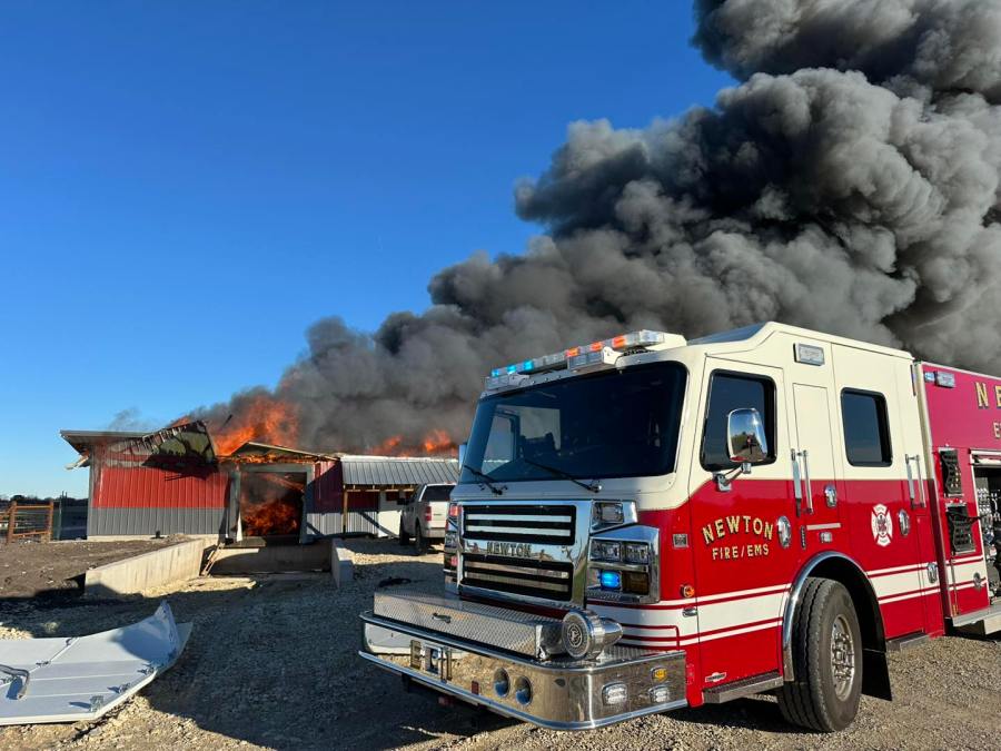  Newton Fire/EMS: Propane explosion caused fire at barn that housed 20k chickens 