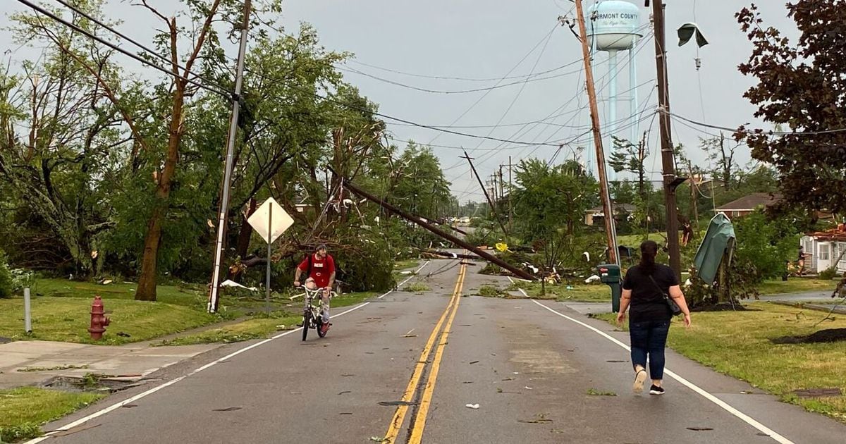  Goshen to be without power for days; tornado damaged 100 poles 