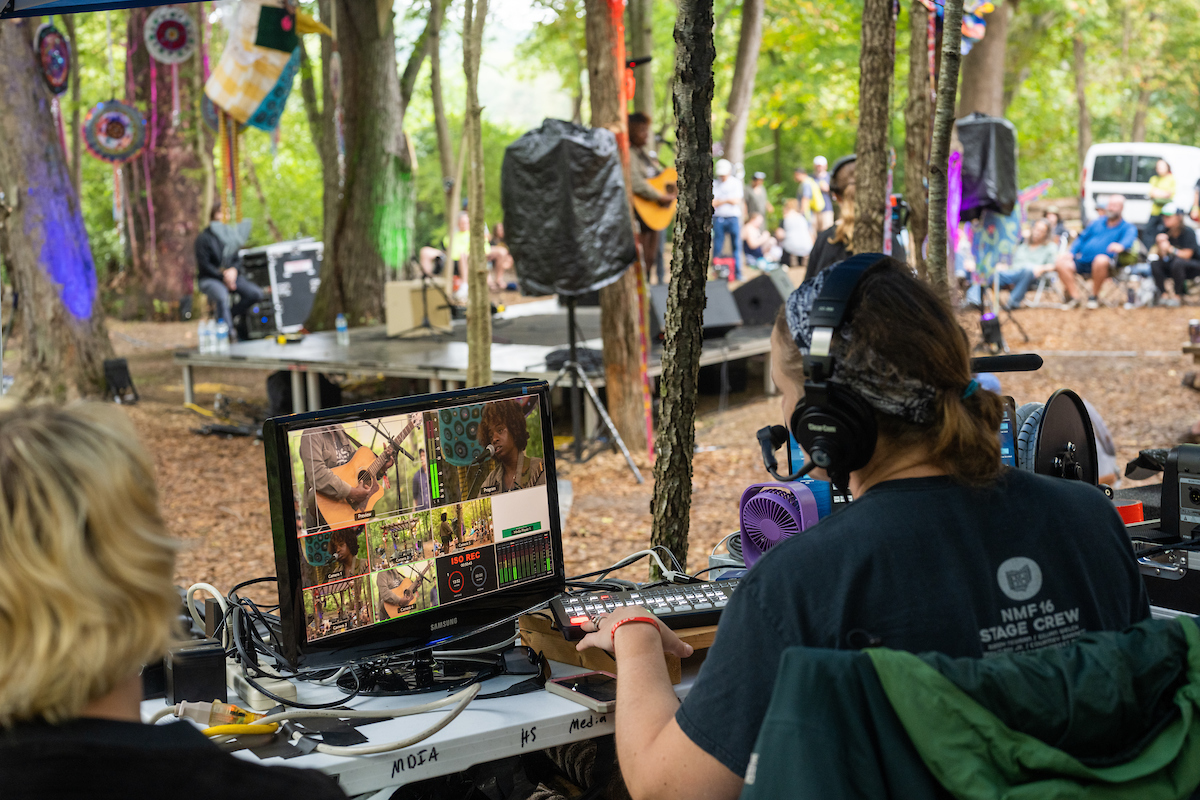  OHIO media students gain experience in live music production through Nelsonville Music Festival 