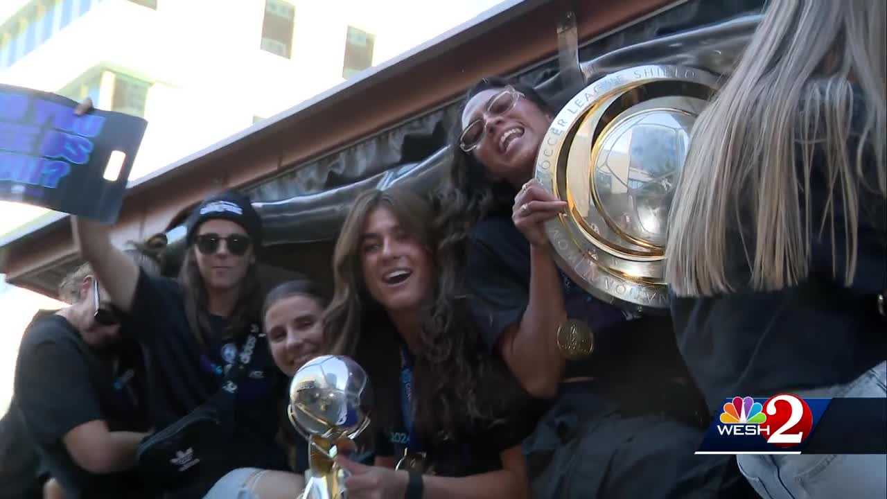  WATCH: Championship parade for Orlando women's soccer team Pride  