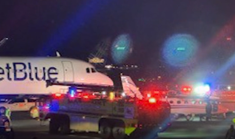  Plane collides with other plane while being towed at Logan Airport 