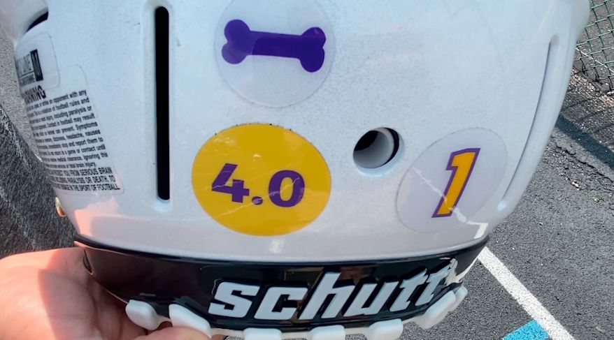  Bloom-Carroll football sets new tradition with GPA helmet stickers 