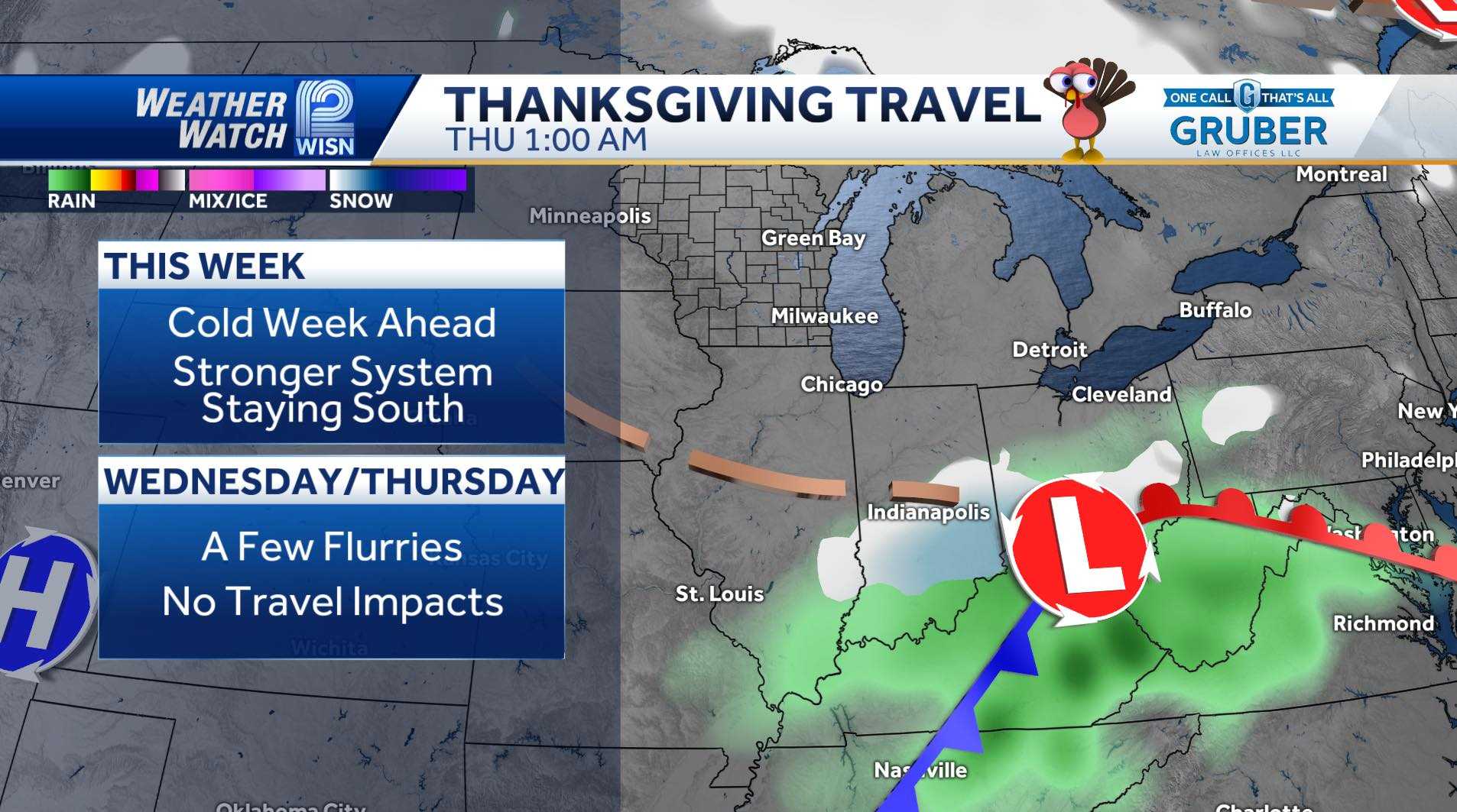  Chilly Thanksgiving: Wisconsin temperatures will drop to the 20s 