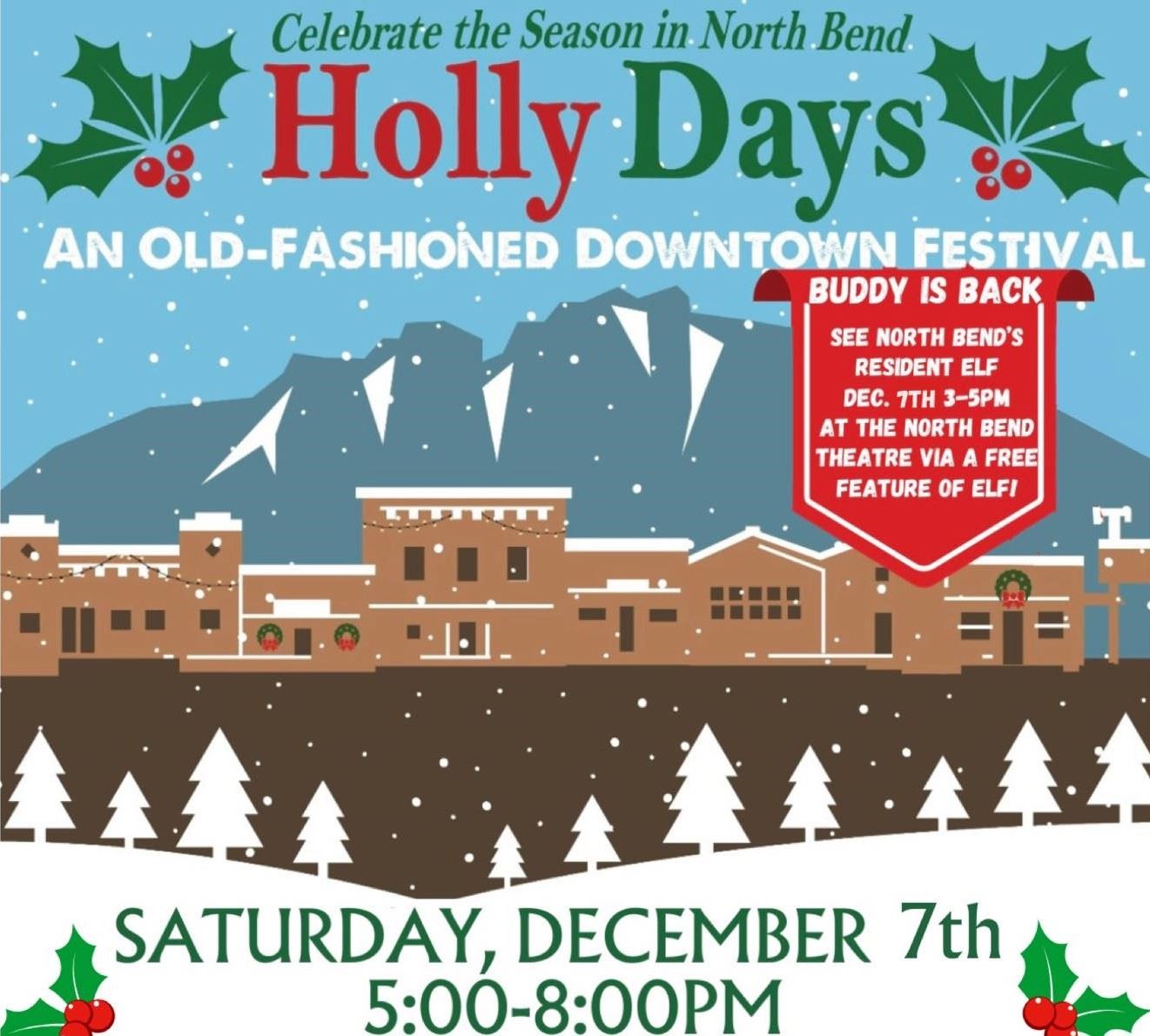  North Bend’s hometown holiday tradition, Holly Days, returns December 7 