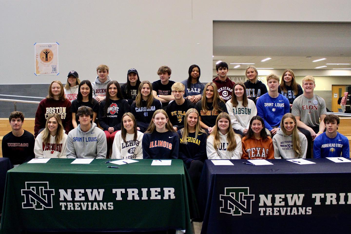  
																50-plus local student-athletes celebrate their college commitments on fall signing day 
															 