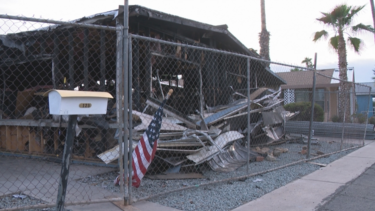  'We lost it all': Mesa home burns down less than 24 hours after couple moves in 