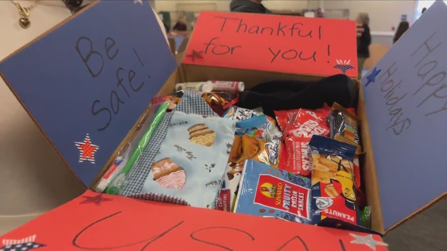  'A piece of home': Blue Star Moms host holiday care package drive in Clovis 