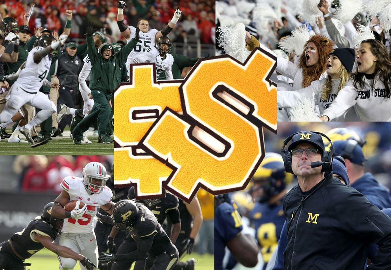   
																Inside the Big Ten's $1.7 billion sports empire; Ohio State, Michigan, Penn State, others ranked for revenue, spending, more 
															 