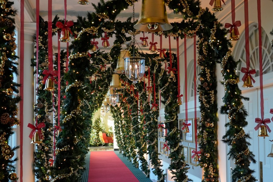  White House unveils 'A Season of Peace and Light' Christmas decorations 