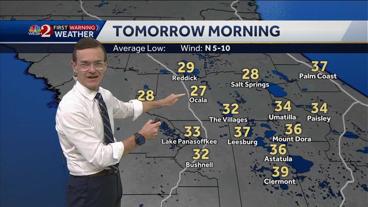  Impact Weather: Frigid air will keep Florida cold overnight and into Wednesday 