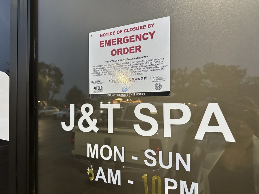  Austin massage business temporarily closed for suspected human trafficking 