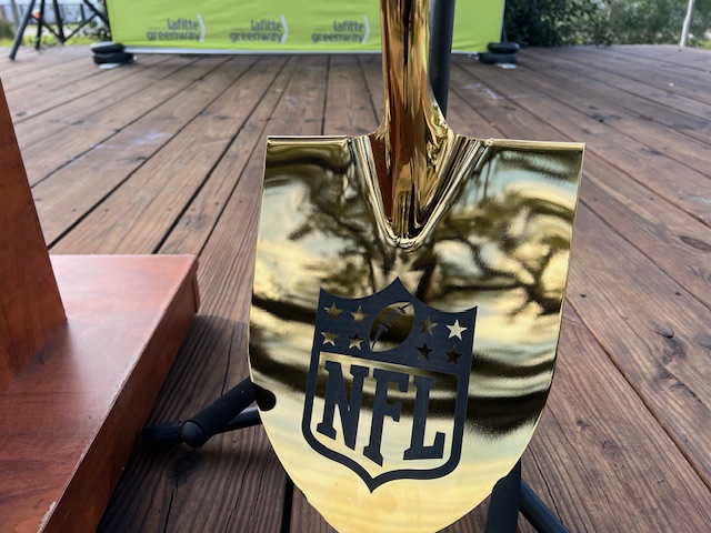  New Orleans kicks off Super Bowl greening projects with 'Golden Shovel' pass 