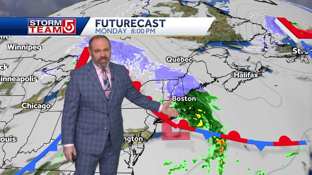  Video Forecast: Turning milder with 2 doses of rain this week 