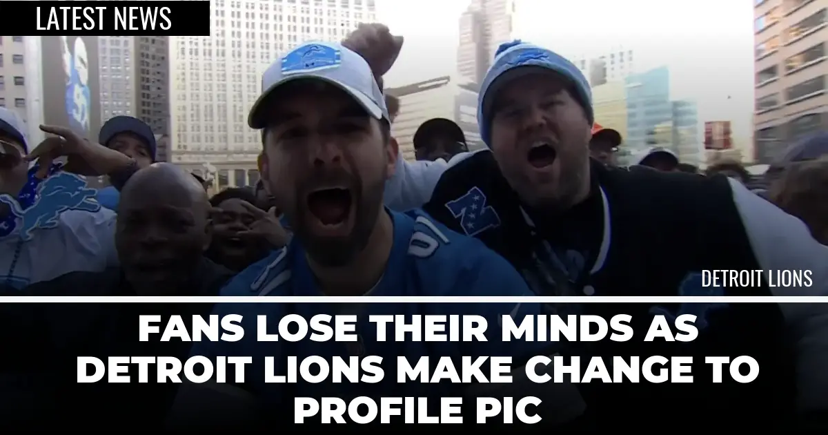  Fans Lose Their Minds As Detroit Lions Make Change To Profile Pic 